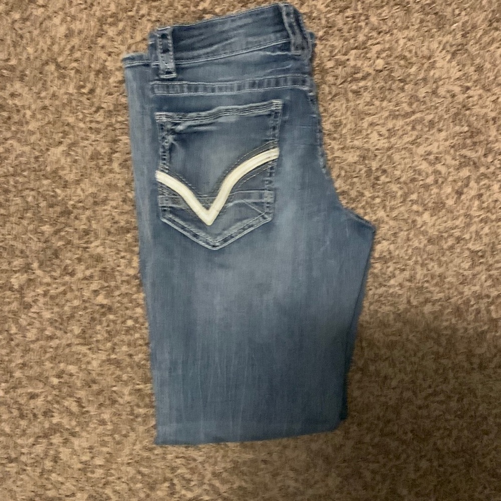 Buckle black blue jeans